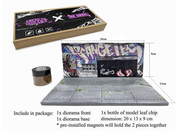 MINI GT x American Diorama - 2024 art la graffiti *diorama street*