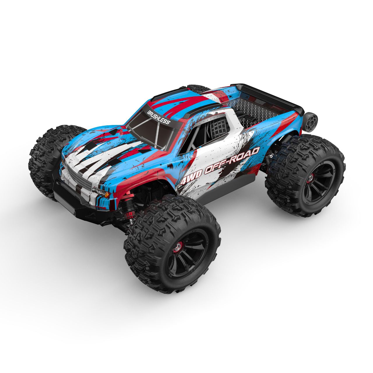 MJX Hyper GO - 16218 1/16 4WD Brushless Monster Truck - Blauw