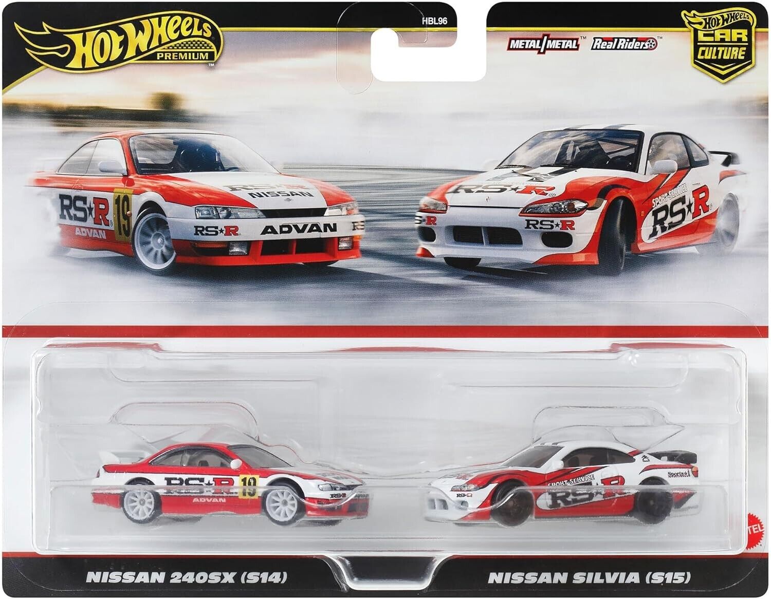 Hot Wheels Car Culture 2-Pack - Nissan 240SX (S14) & Nissan Silvia (S15)