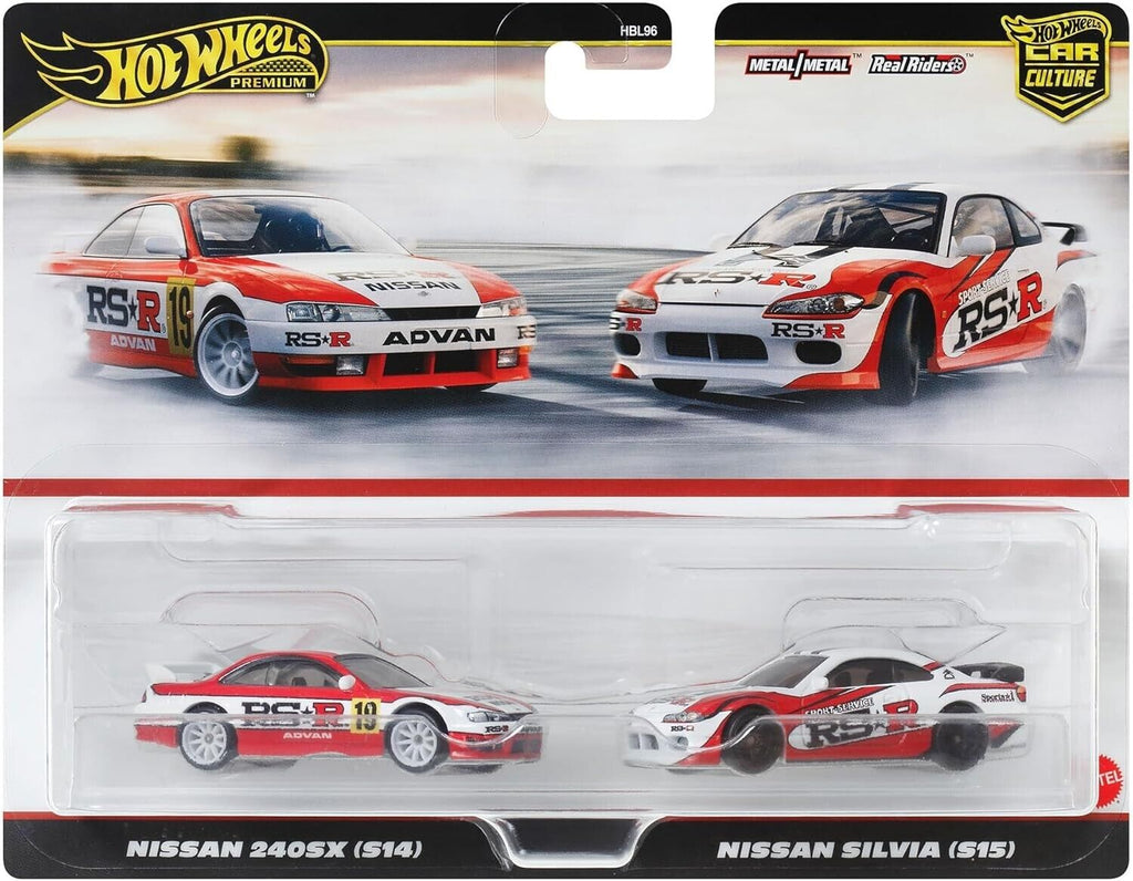 Hot Wheels Car Culture 2-Pack - Nissan 240SX (S14) & Nissan Silvia (S15)