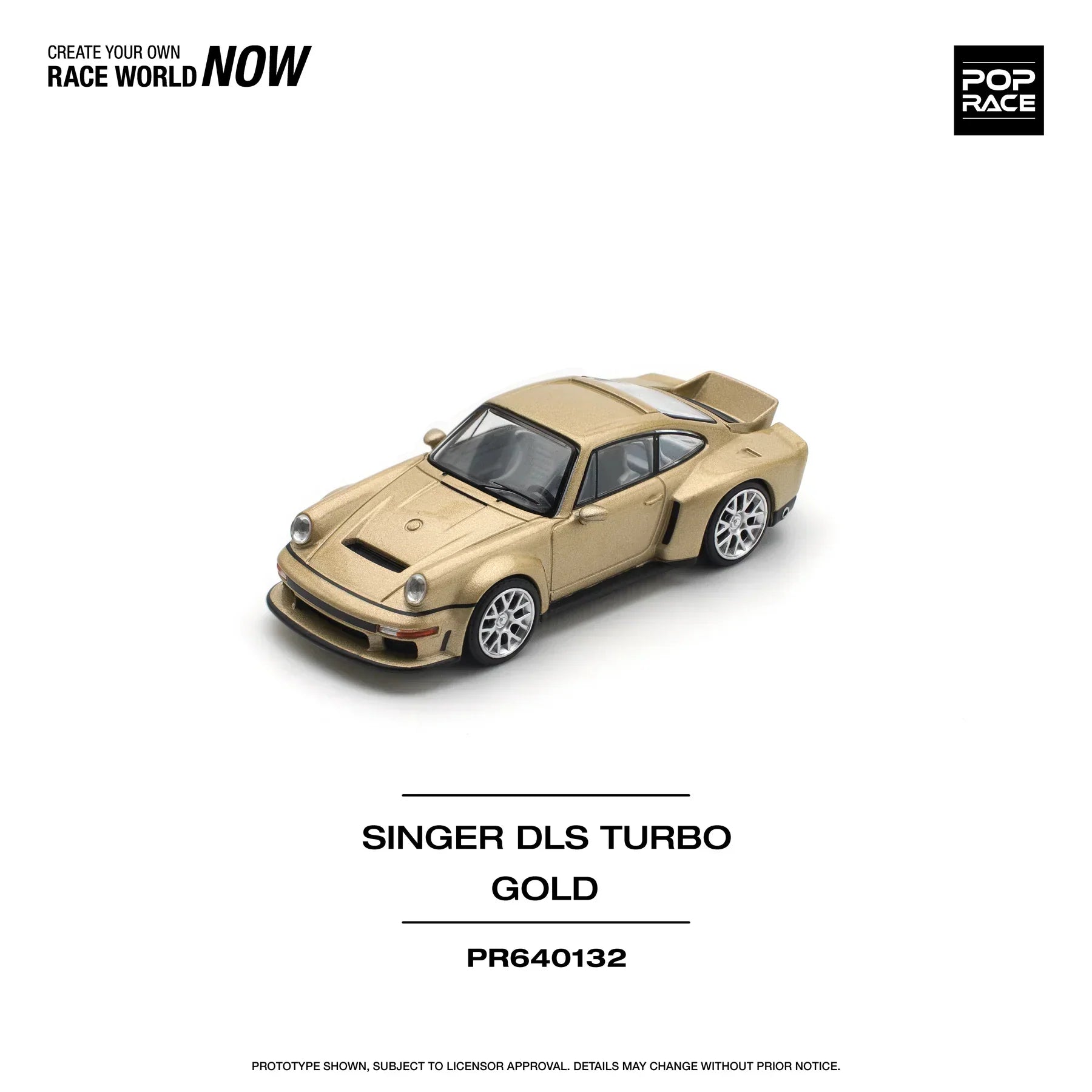Pop Race 0132 - Singer dls turbo (road), gold