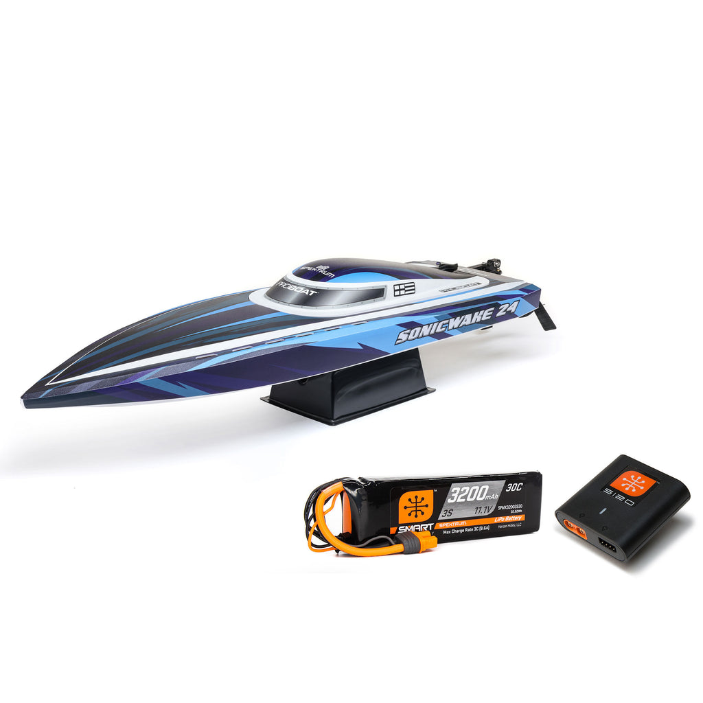 Proboat Sonicwake 24″ Self-Righting Brushless Deep-V RTR  - Wit (incl. accu & lader)