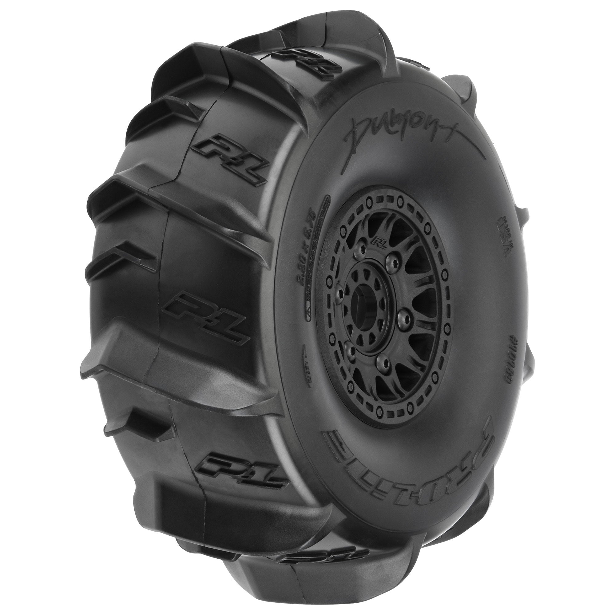 Proline PRO1018911 - 1/7 Dumont Sand/Snow F/R Tires MTD 17mm Black Raid (2): Mojave/UDR