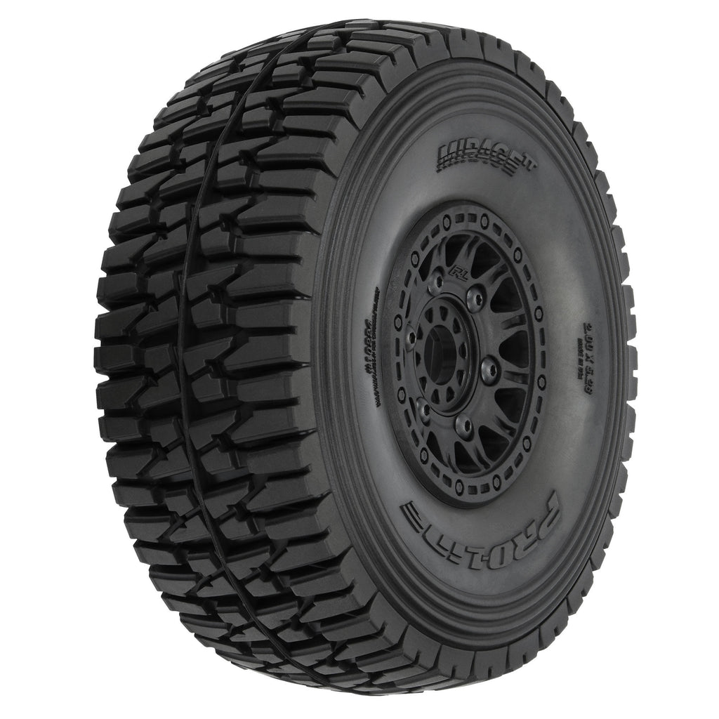 Proline PRO1022410 -1/7 Mirage TT BELTED F/R Tires MTD 17mm Blk Raid (2)
