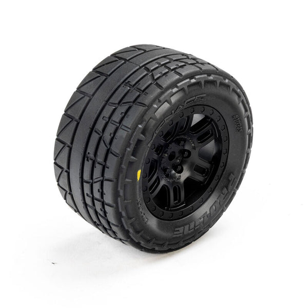 Pro Line Racing - PRO1034510 - Menace Front/Rear Street Tires Mounted 12mm Black Split Six (2): ARRMA MINI KRATON