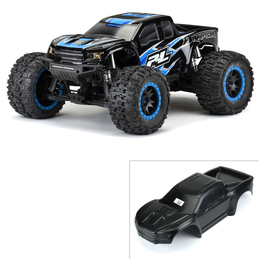 PROLINE PRO348218 - 1/5 Pre-Cut 2017 Ford F-150 Raptor Tough-Color Black Body: X-MAXX