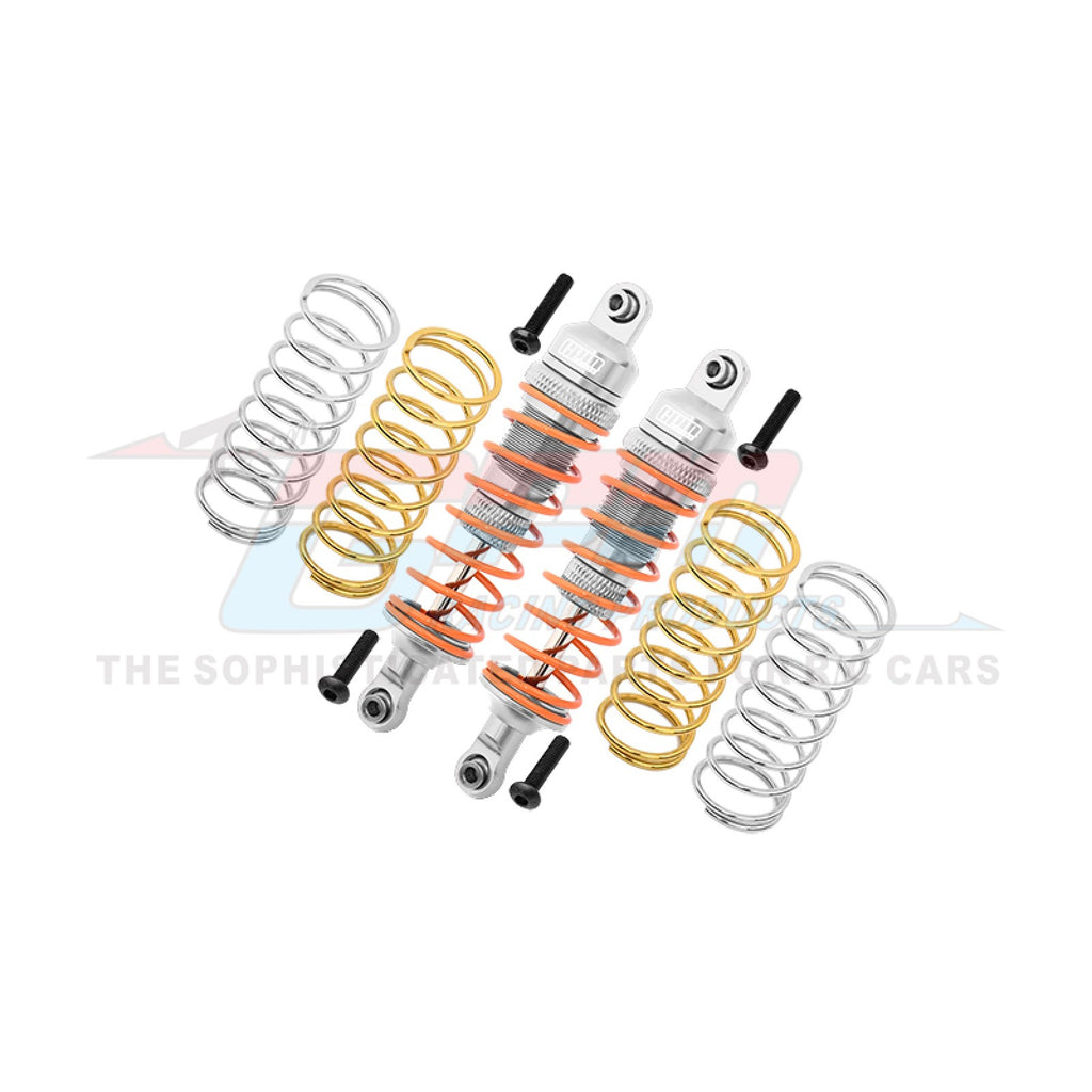 GPM RUS4087F-S-OR - ALUMINUM FRONT SHOCKS 87MM FOR TRAXXAS 1/10 (RUSTLER / SLASH / HOSS / RAPTOR R / RALLY / STAMPEDE / BIGFOOT)