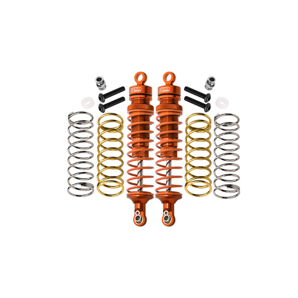 GPM RUS4102R - Orange Aluminium REAR SHOCKS 102MM FOR TRAXXAS 1/10 (RUSTLER / SLASH /  HOSS / RAPTOR R / RALLY / STAMPEDE/ BIGFOOT)