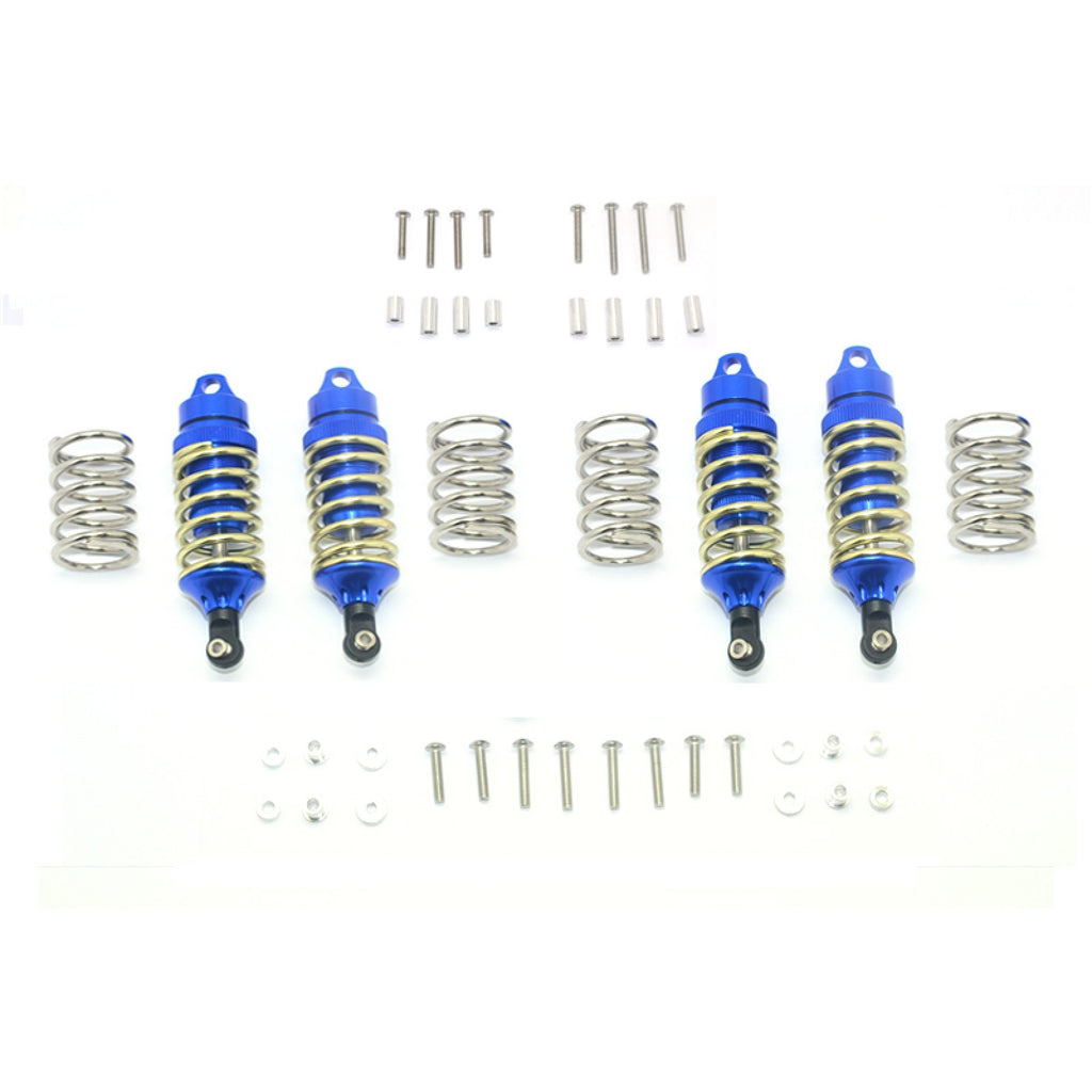 GPM RUS47580FR-B-GD-BEBK - ALUMINUM FRONT+REAR SHOCKS (LOW CENTER OF GRAVITY VERSION) FOR TRAXXAS RUSTLER 4X4 VXL / SLASH 4X4 / SLASH 4X4 LOW-CG / SLASH PRO 2WD
