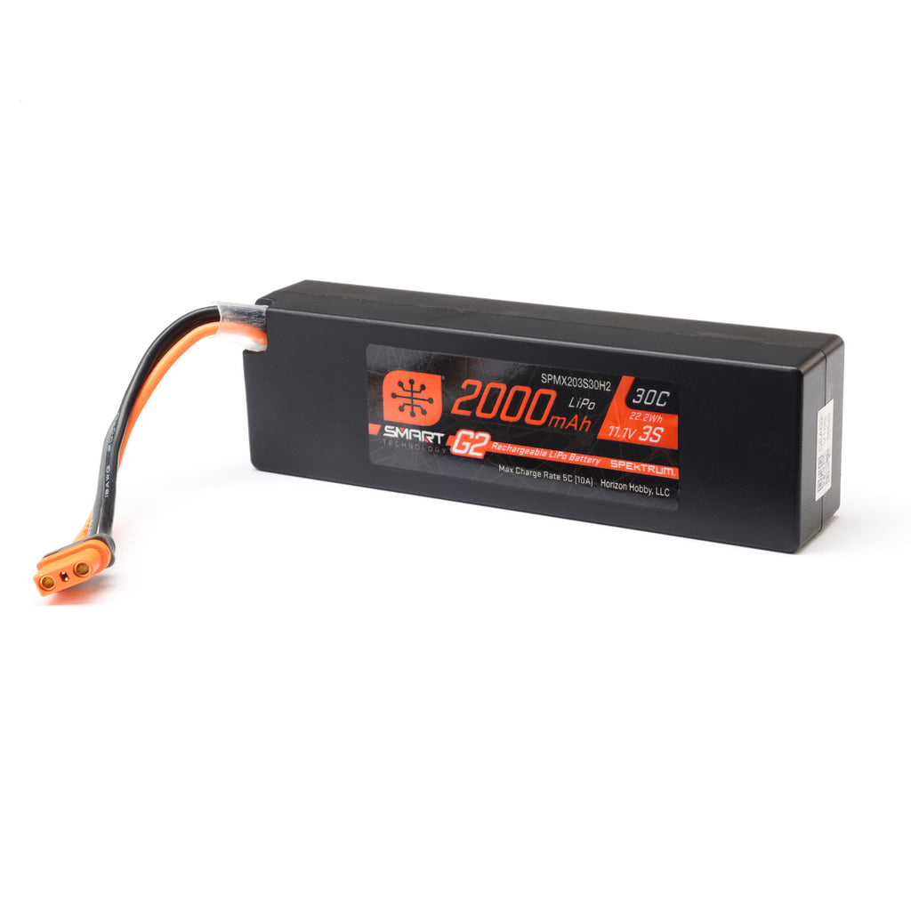SPEKTRUM 2000mah 3S 11.1 Smart LiPo 30C Hardcase; IC2