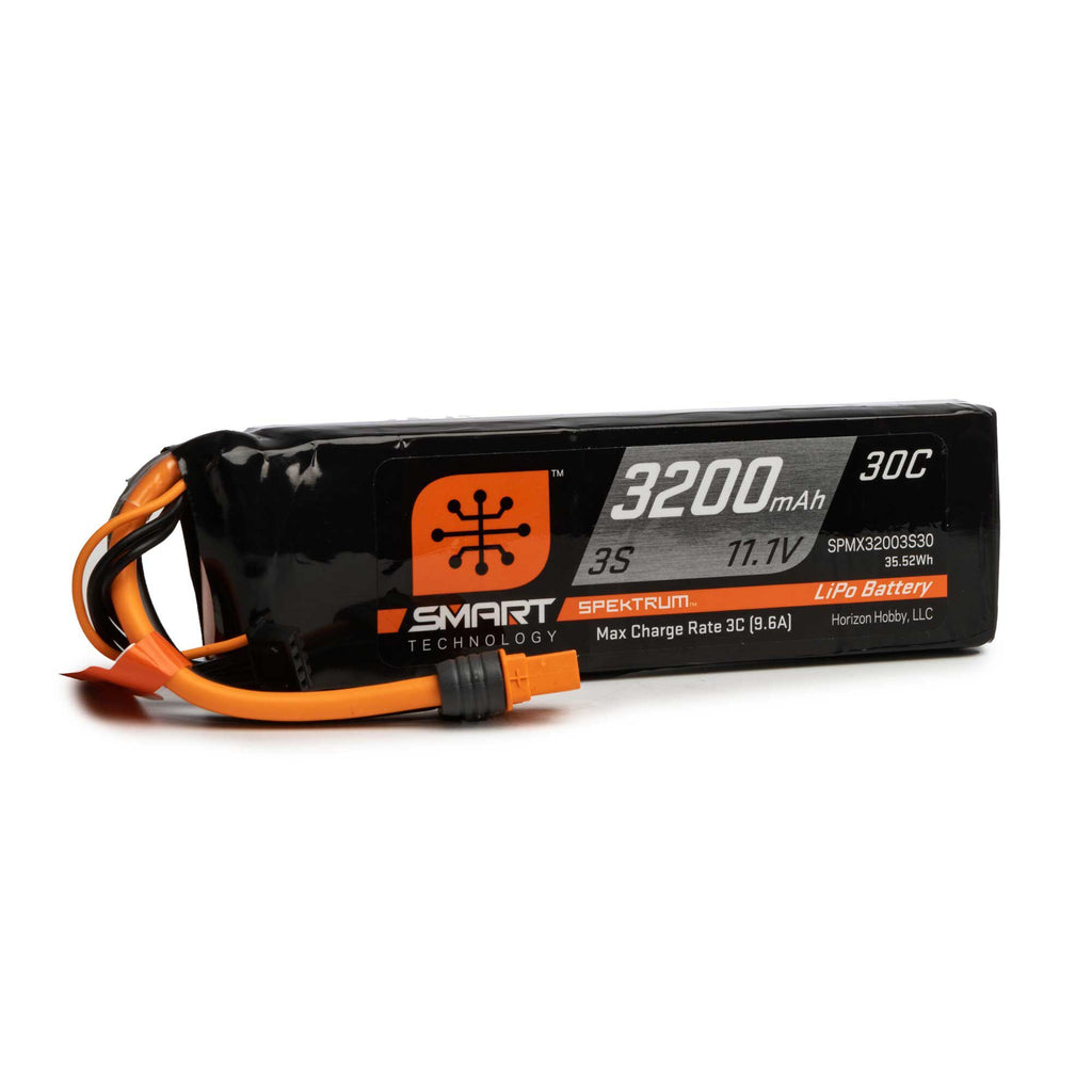 SPEKTRUM 11.1V 3200mAh 3S 30C Smart LiPo Battery: IC3