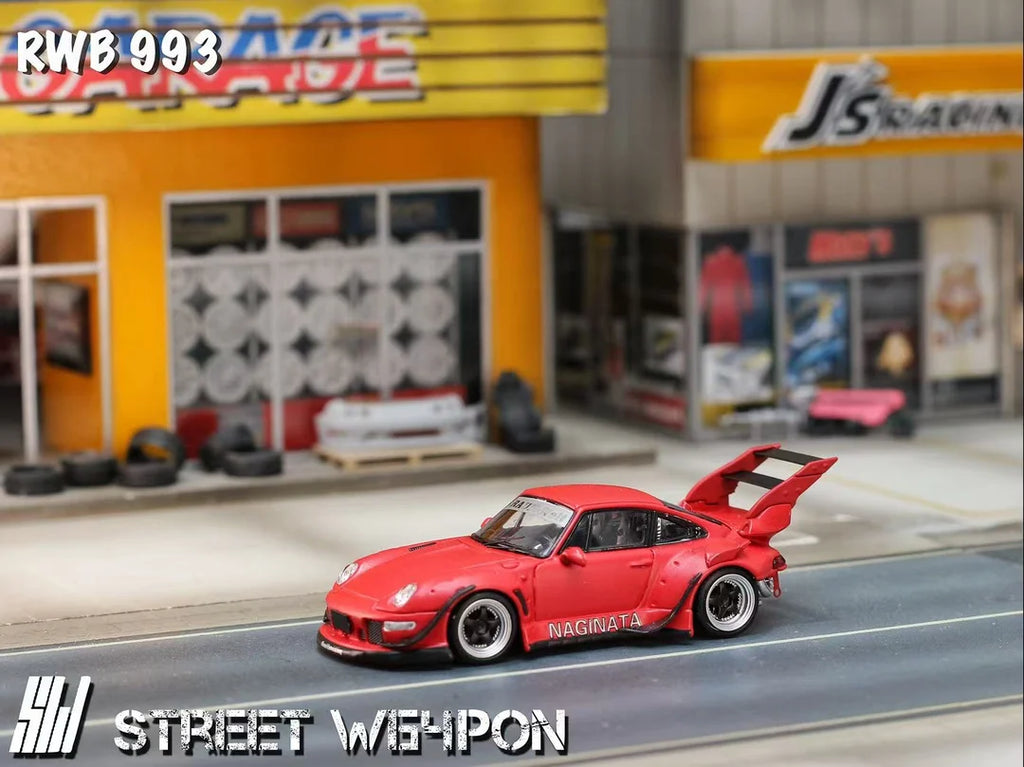 Street Weapon 197 - RWB 993 F&F with low tail, red matt
