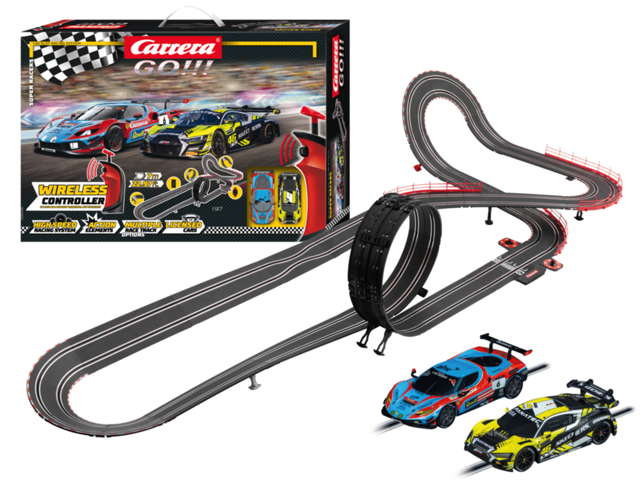 Carrera GO!!! - Super Racers WIRELESS (7,0m)