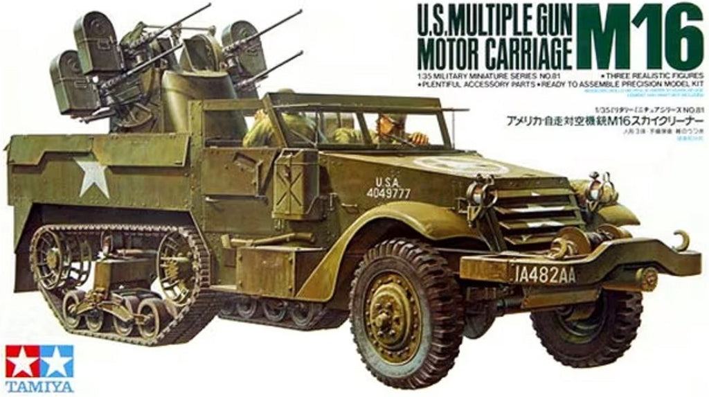 Tamiya 35081 - 1/35 US M16 halftrack met multigun (3)