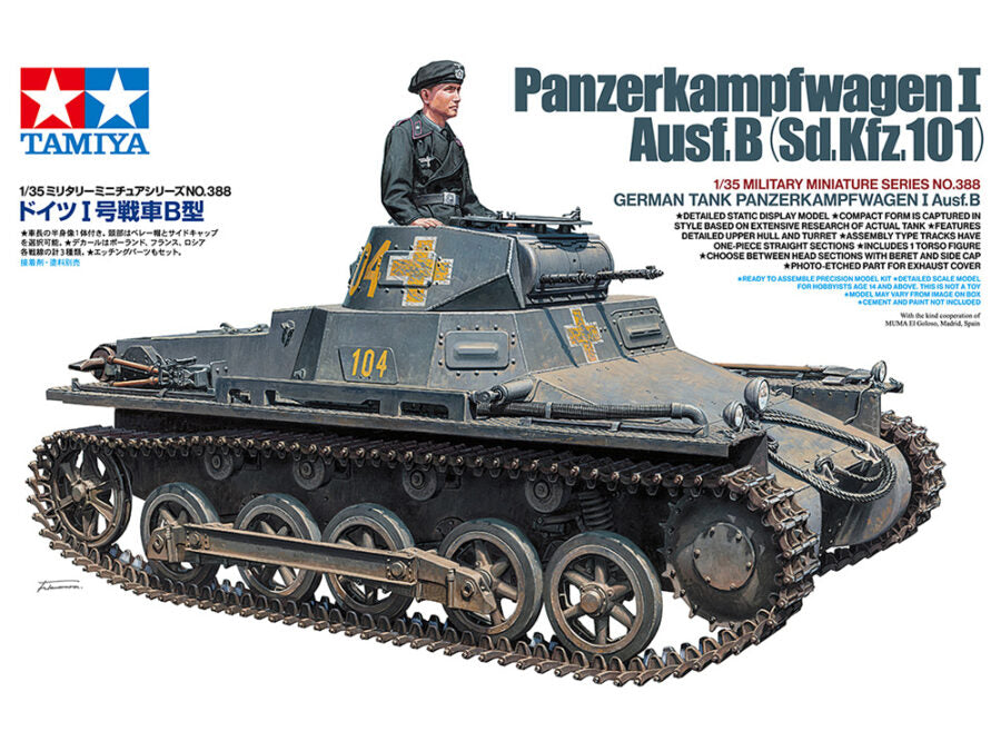 Tamiya 35388 - 1/35 German Tank Panzerkampfwagen I Ausführung B