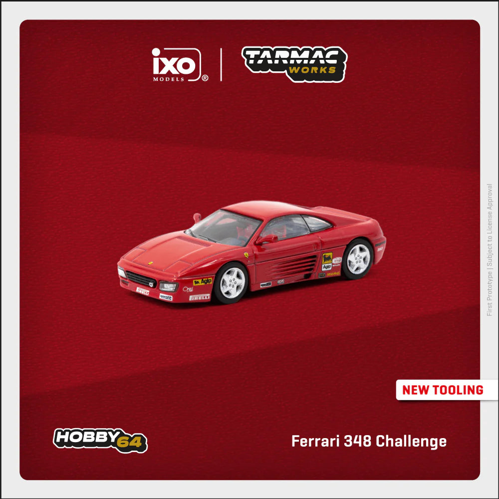 Tarmac Works - Ferrari 348 Challenge Presentation, red