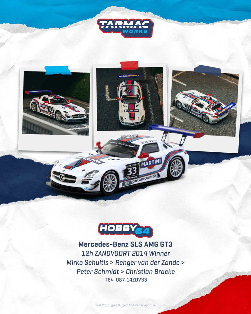Tarmac Works - MERCEDES-BENZ SLS AMG GT3 #33 MIRKO SCHULTIS ZANDVOORT WINNER 2014