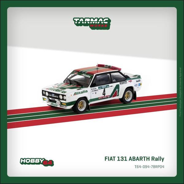 Tarmac Hobby 64 - Fiat 131 Abarth Rally Rallye de Portugal (Vinho do Porto) 1978 Winner #04