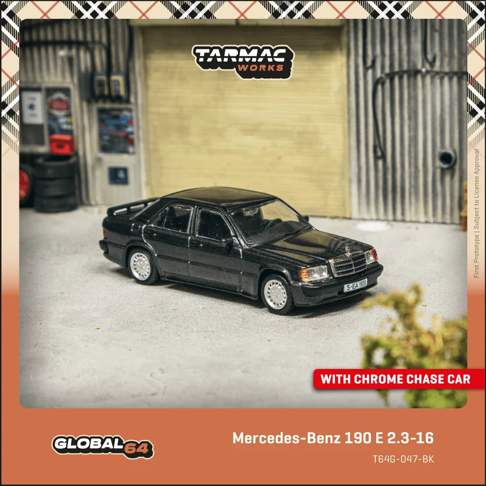 Tarmac Global 64 - Mercedes-Benz 190E 2.3-16 (Blue-Black metallic)