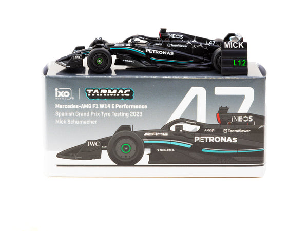 Tarmac Global 64 - Mercedes AMG F1 W14 E Performance Spanish GP Tyre Testing 2023 #47 Mick Schumacher)