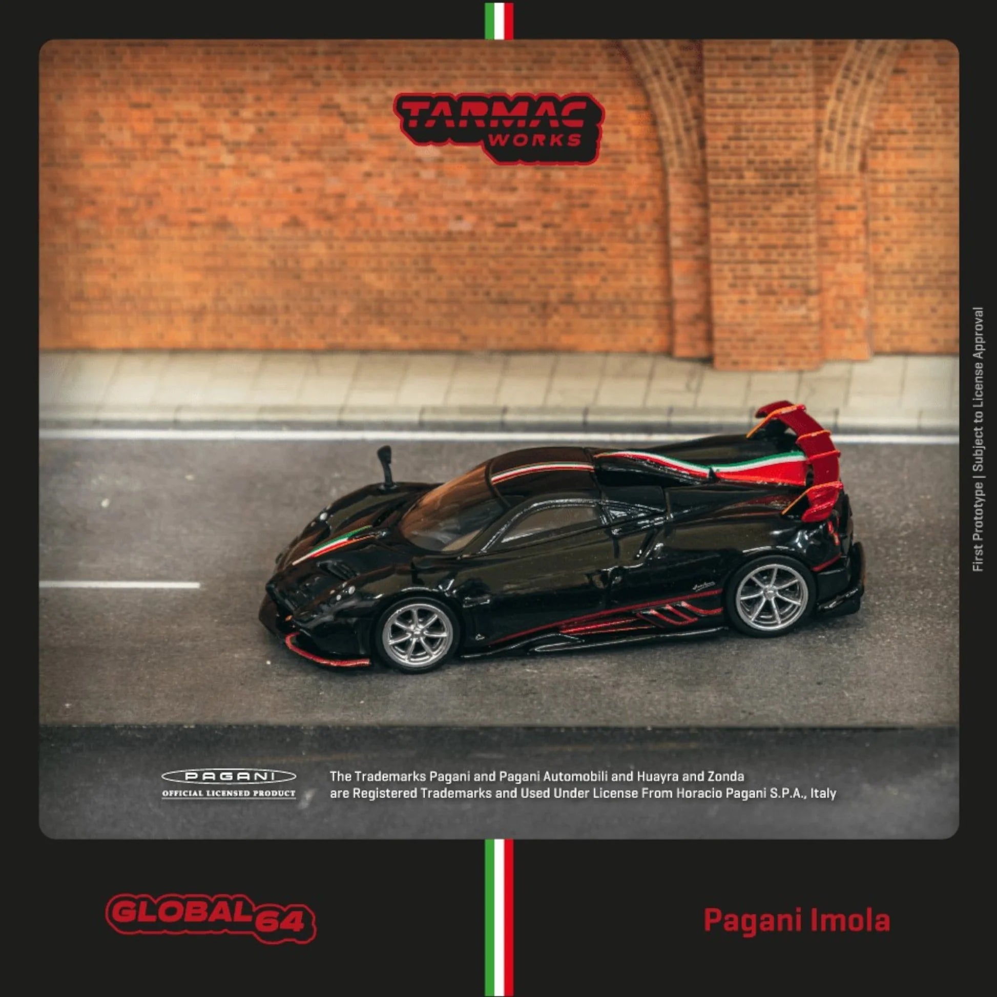 Tarmac Works - Pagani Imola, Nero Oro