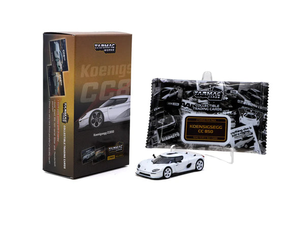 Tarmac Global 64 - Koenigsegg CC850 (white with Tarmac Cards)
