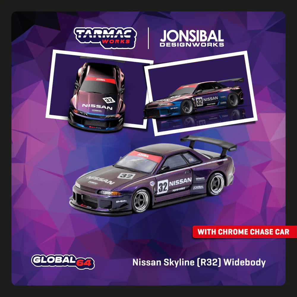 Tarmac Works - Nissan Skyline (r32) widebody, midnight purple