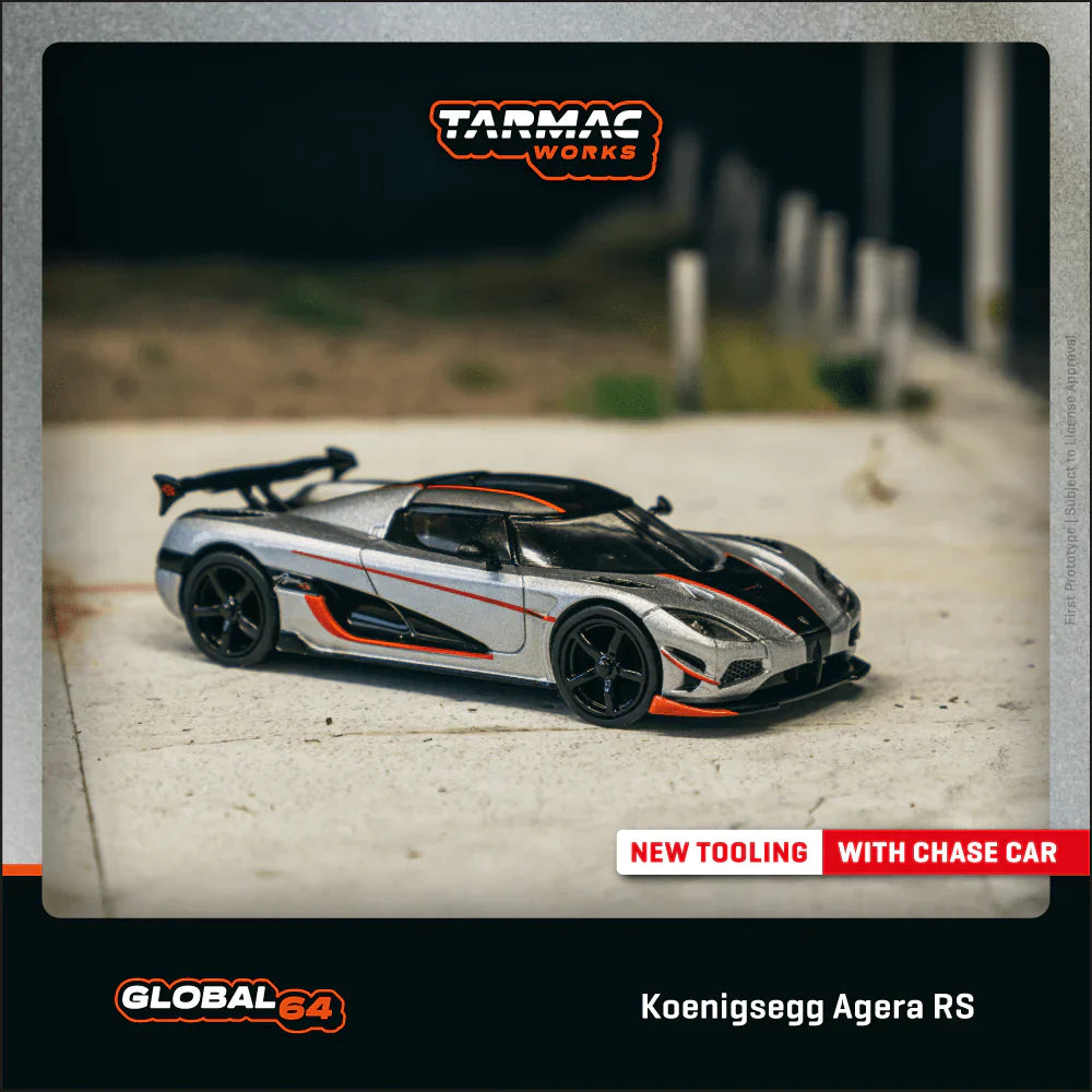 Tarmac Works - Koenigsegg Agera RS, moon silver/black