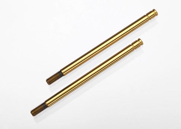 Traxxas TRX1664T - Shock shafts, hardened steel, titanium nitride coated (long)