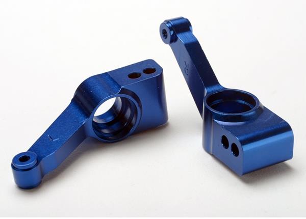Traxxas TRX1952X - Carriers, stub axle (blue-anodized 6061-T6 aluminum)(rear)(2)