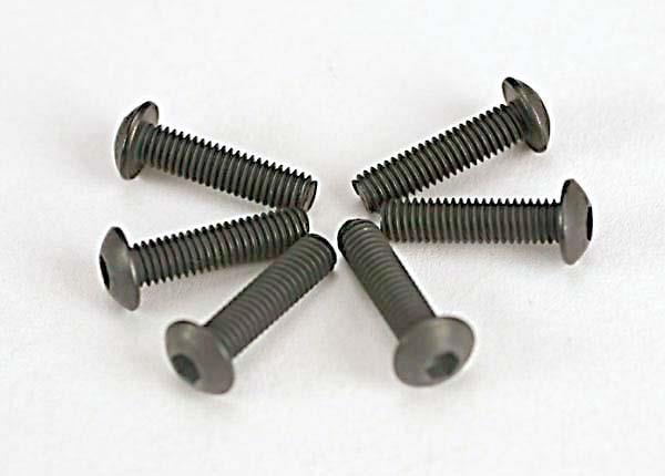 Traxxas TRX2578 - Screws, 3x12mm button-head machine (hex drive) (6)