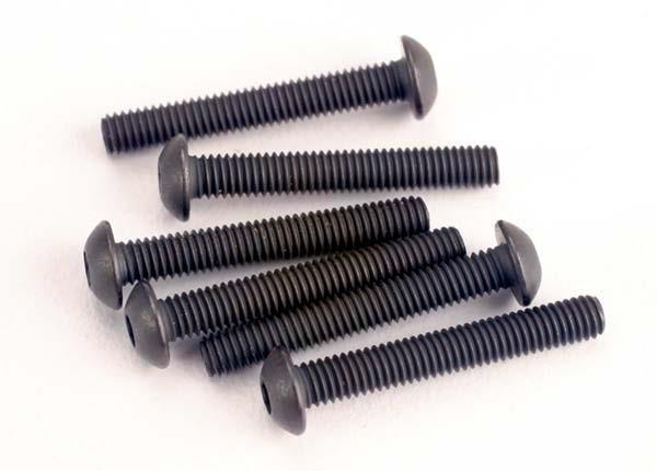 Traxxas TRX2580 - Screws, 3x20mm button-head machine (hex drive) (6)