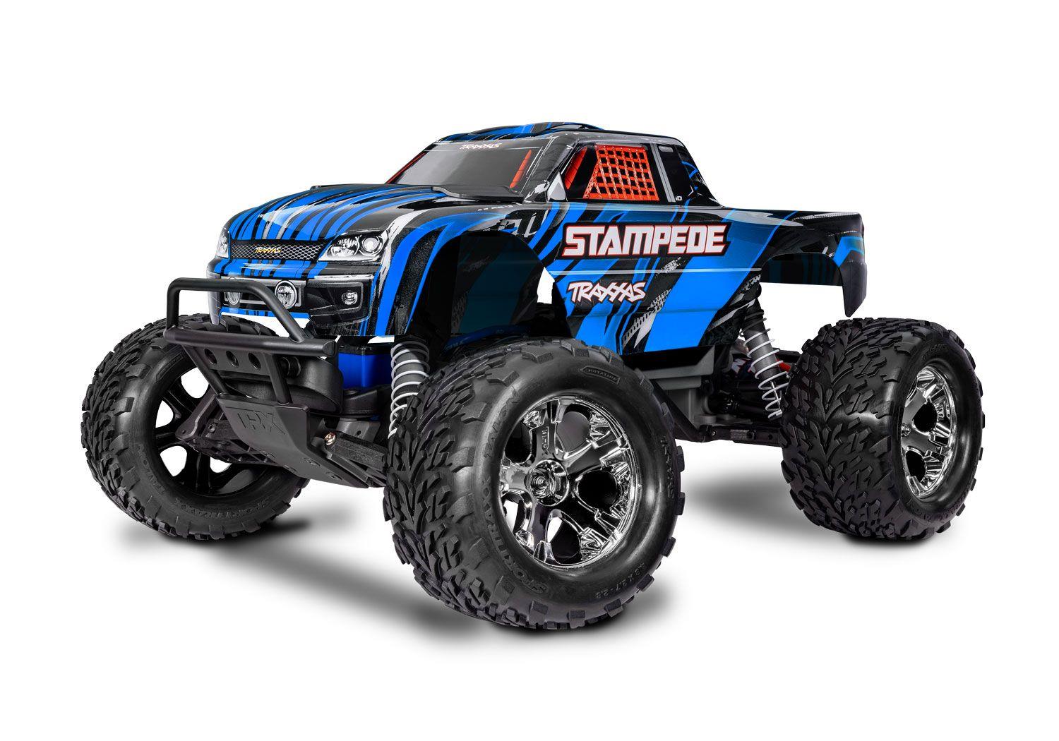 Traxxas Stampede 2WD Brushed HD( incl accu & USB lader)- Blauw