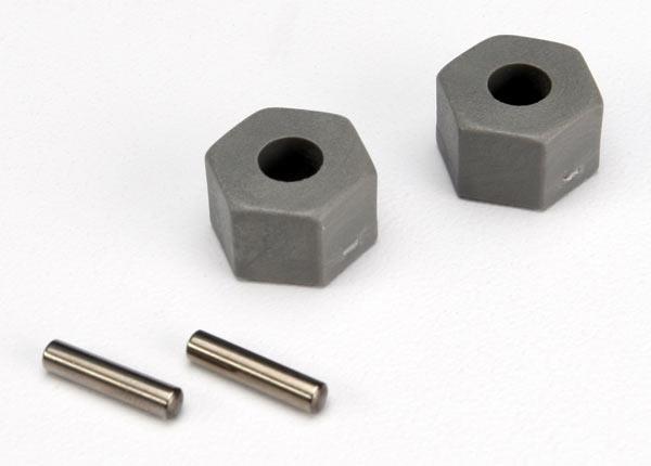 Traxxas TRX3654 - Wheel hubs, hex (tall offset, Rustler/Stampede front) (2)