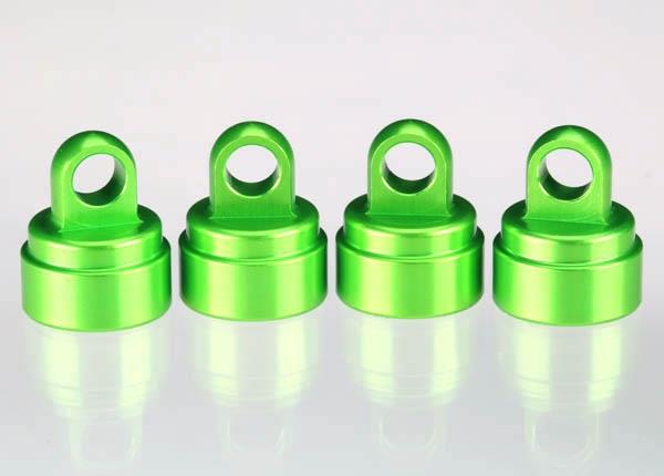 Traxxas TRX3767G - Shock caps, aluminum (green-anodized) (4)