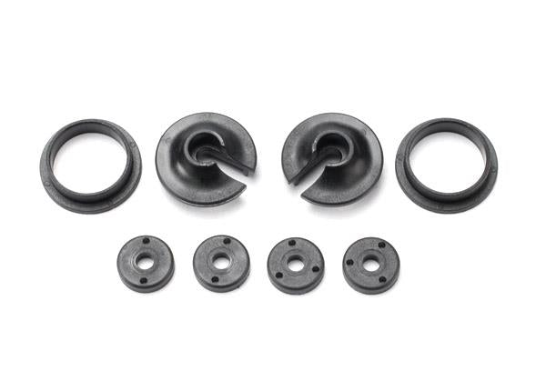Traxxas TRX3768 - Spring retainers, upper & lower (2)/ piston head set