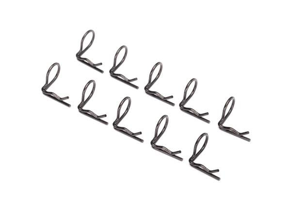 Traxxas TRX3935A - Body clip (mounting clip), angled, 90-degrees (10) BLACK