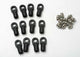 Traxxas TRX5347 - Rod ends, Revo (large) with hollow balls (12)