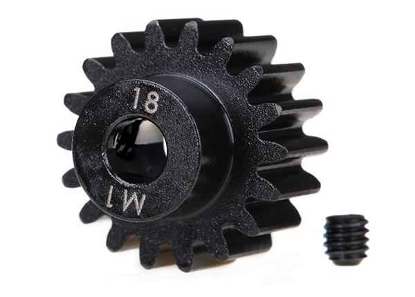 Traxxas TRX6491R - 18-T pinion (machined) (1.0 metric pitch / 5 mm)