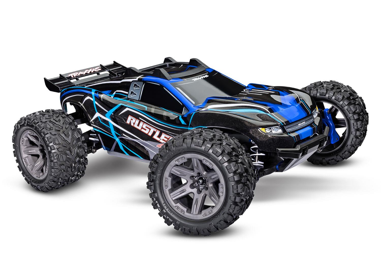 Traxxas Rustler 4X4 BL-2s Stadium Truck - Blauw