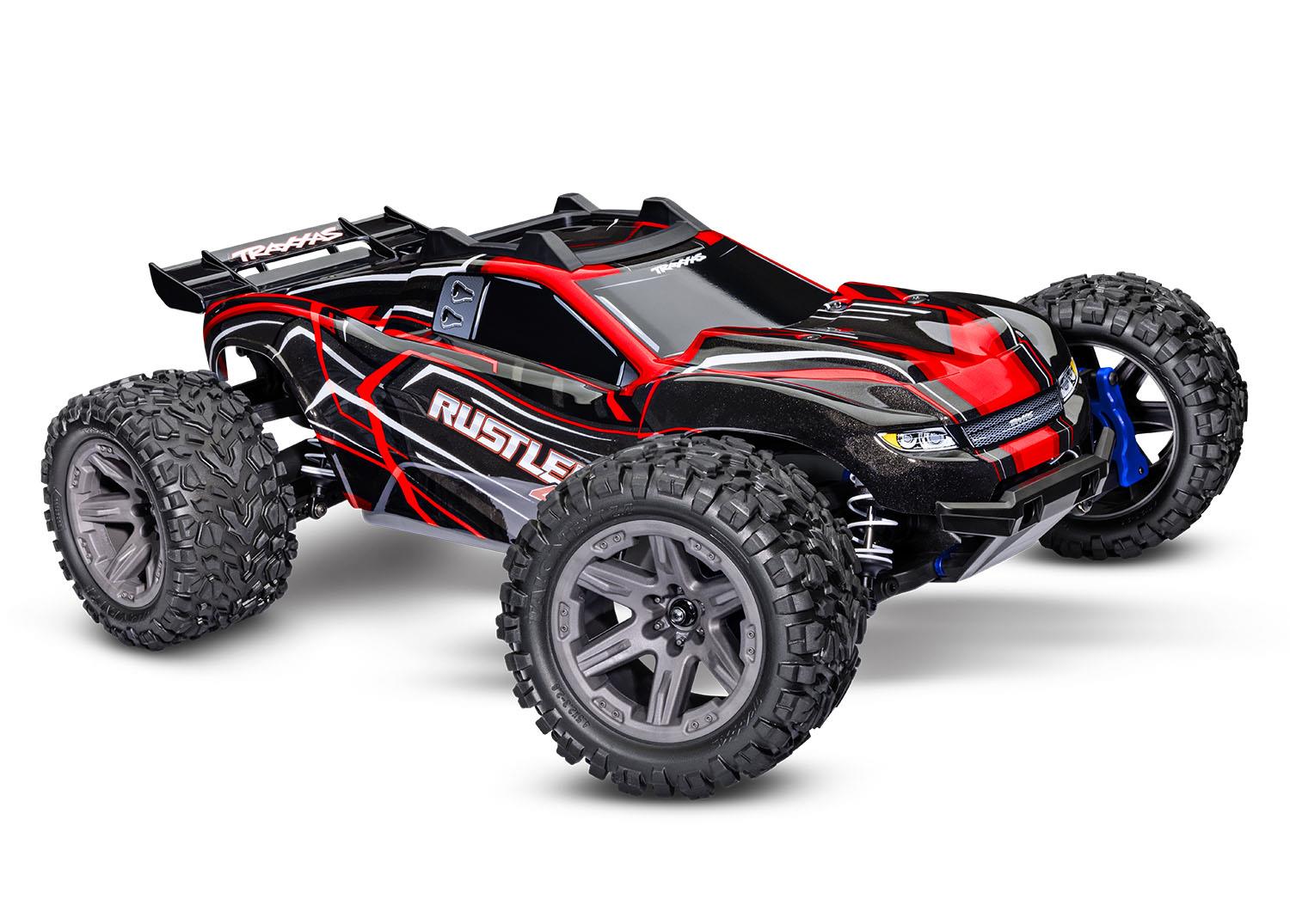 Traxxas Rustler 4X4 BL-2s Stadium Truck - Rood