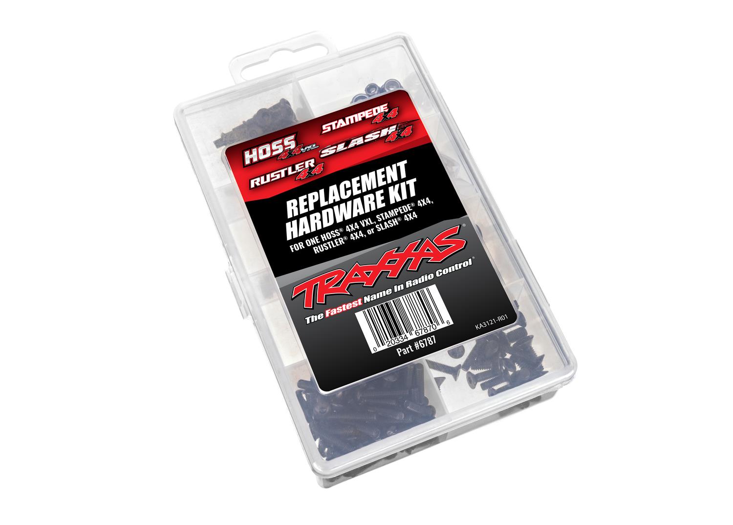 Traxxas TRX6787 - Hardware kit, Hoss 4X4 VXL/Slash 4X4/Stampede 4X4/Rustler 4X4 (