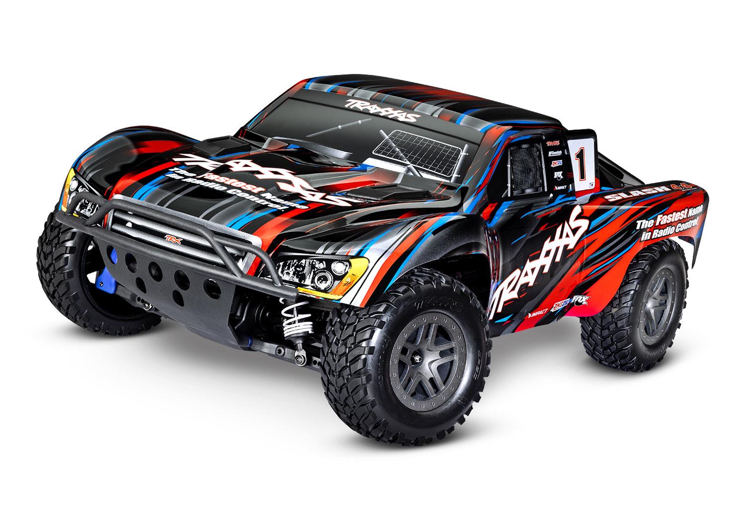 Traxxas Slash 4X4 BL-2s Short Course Truck - Rood