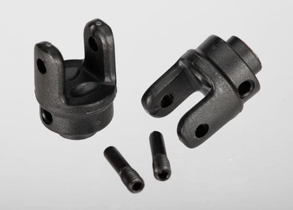 Traxxas TRX6828X - Differential output yokes, heavy duty (2)/ screw pin (2)