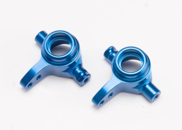 Traxxas TRX6837X - Steering blocks, aluminum, left & right (blue-anodized)