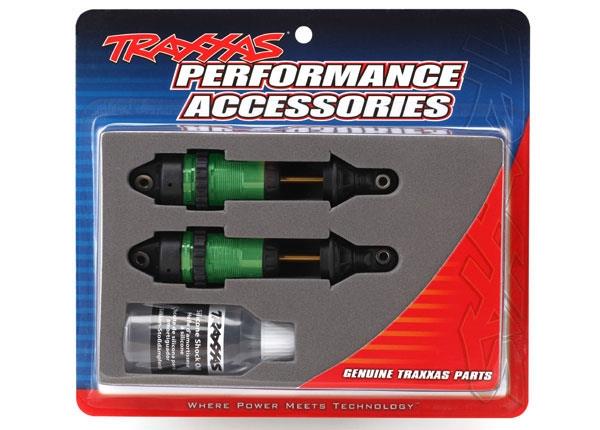 Traxxas TRX7461G - Shocks, GTR long green-anodized,PTFE-coated bodies with TiN shafts