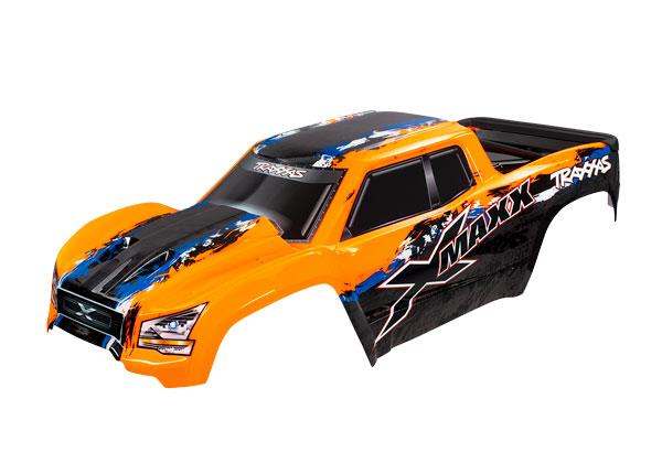 Traxxas TRX7811 - BODY, X-MAXX, ORANGE (PAINTED, DECALS APPLIED)