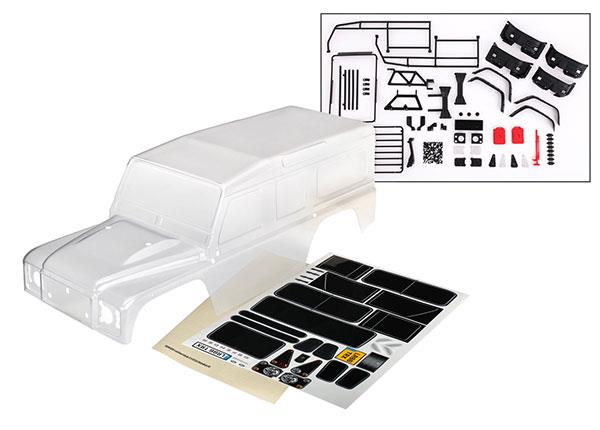 Traxxas TRX8011P - Body, Land Rover Defender, complete clear