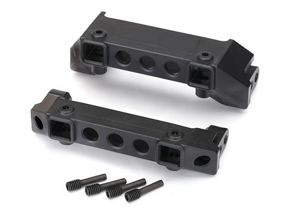 Traxxas TRX8237 - Bumper mounts, front & rear/ screw pins (4)