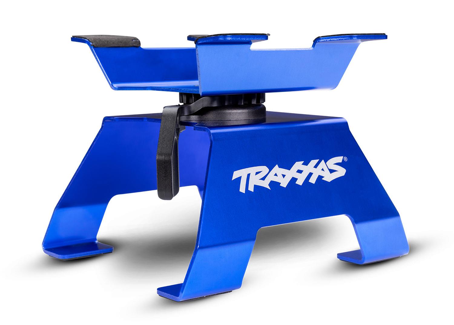 Traxxas TRX8796-BLUE - RC car/truck stand, blue (assembled)